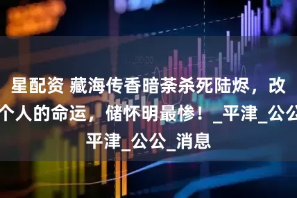 星配资 藏海传香暗荼杀死陆烬，改变了4个人的命运，储怀明最惨！_平津_公公_消息