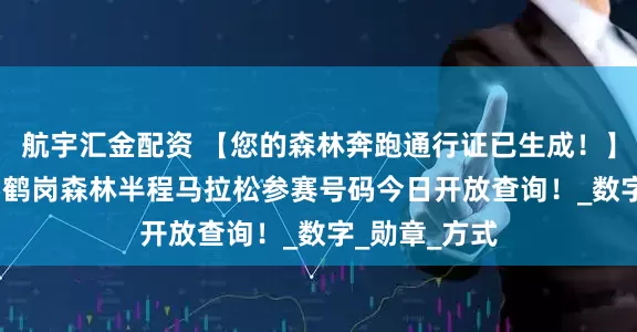 航宇汇金配资 【您的森林奔跑通行证已生成!】喜家德2025鹤岗森林半程马拉松参赛号码今日开放查询!_数字_勋章_方式