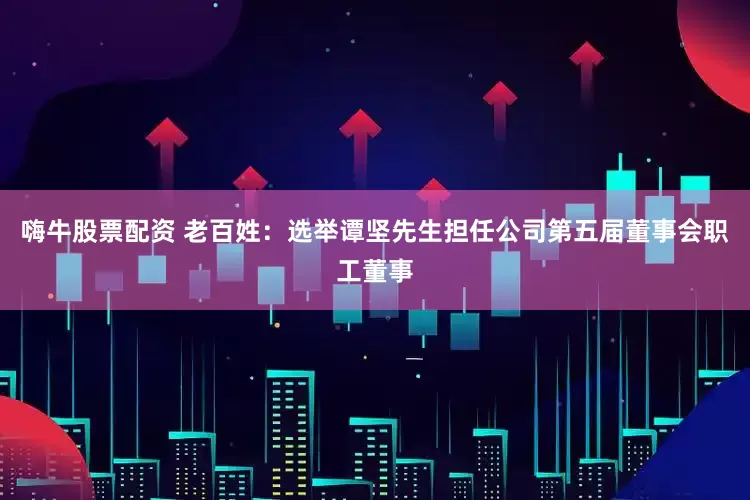 嗨牛股票配资 老百姓：选举谭坚先生担任公司第五届董事会职工董事